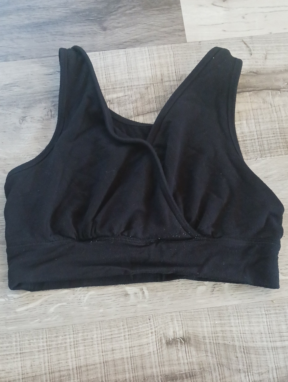 Kindred Bravely Black Crossover Nursing & Sleep Bralette M Busty